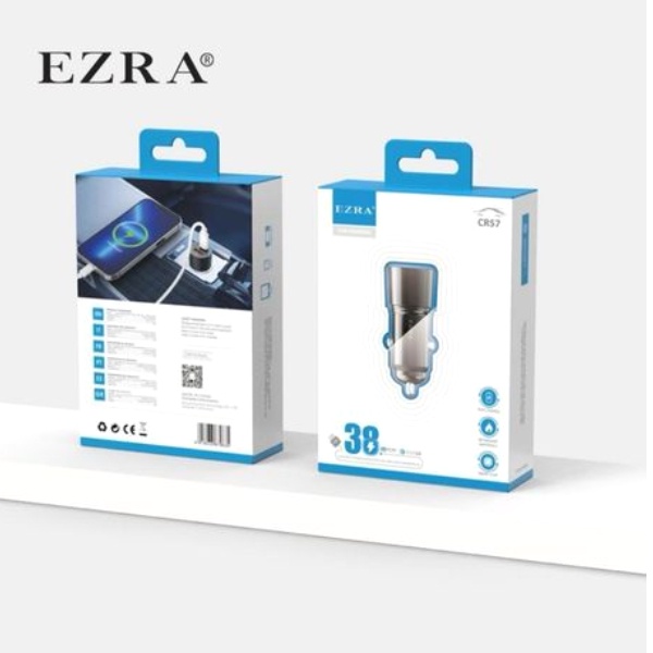 شارژر فندکی EZRAمدل CR57 شارژر فندکی EZRAمدل CR57