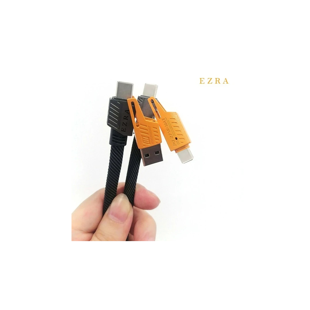 کابل تبدیل USB/ USB-C به لایتنینگ/USB-C آزرا مدل PD 27 W-MAX کابل تبدیل USB/ USB-C به لایتنینگ/USB-C آزرا مدل PD 27 W-MAX